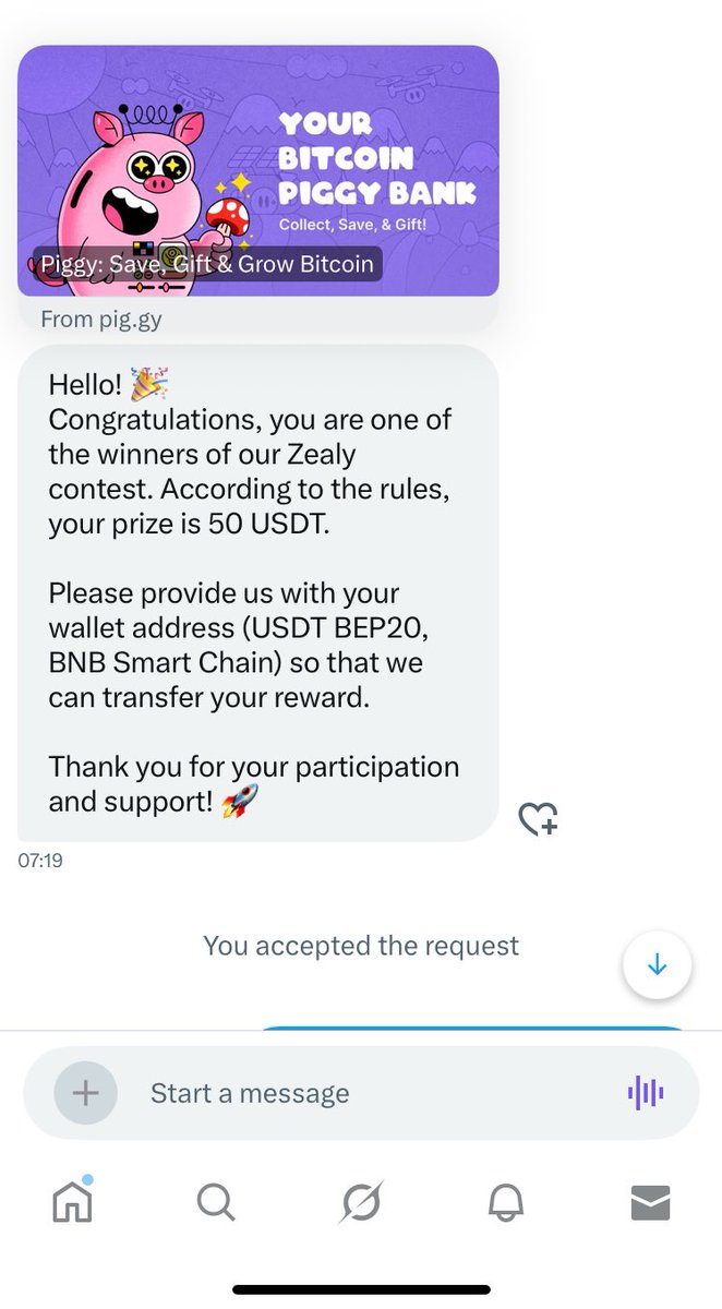 Sydeffxct's tweet photo. Thank you @pig__gy 
Reward received with thanks 
#web3win https://t.co/Q2CfIF73zC