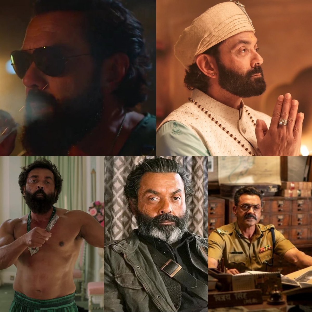 Deszzmo's tweet image. Bobby Deol 2.0 - It all Started with #Classof83 followed by Biggest ever web series #Aashram with evergreen cult Baba Nirala followed by Brutal Dagar in #LoveHostel then with limited screen presence Abrar in #Animal &amp;amp; Now Ajay Talwar in #BadsOfBollywood #BobbyDeol #lordbobby