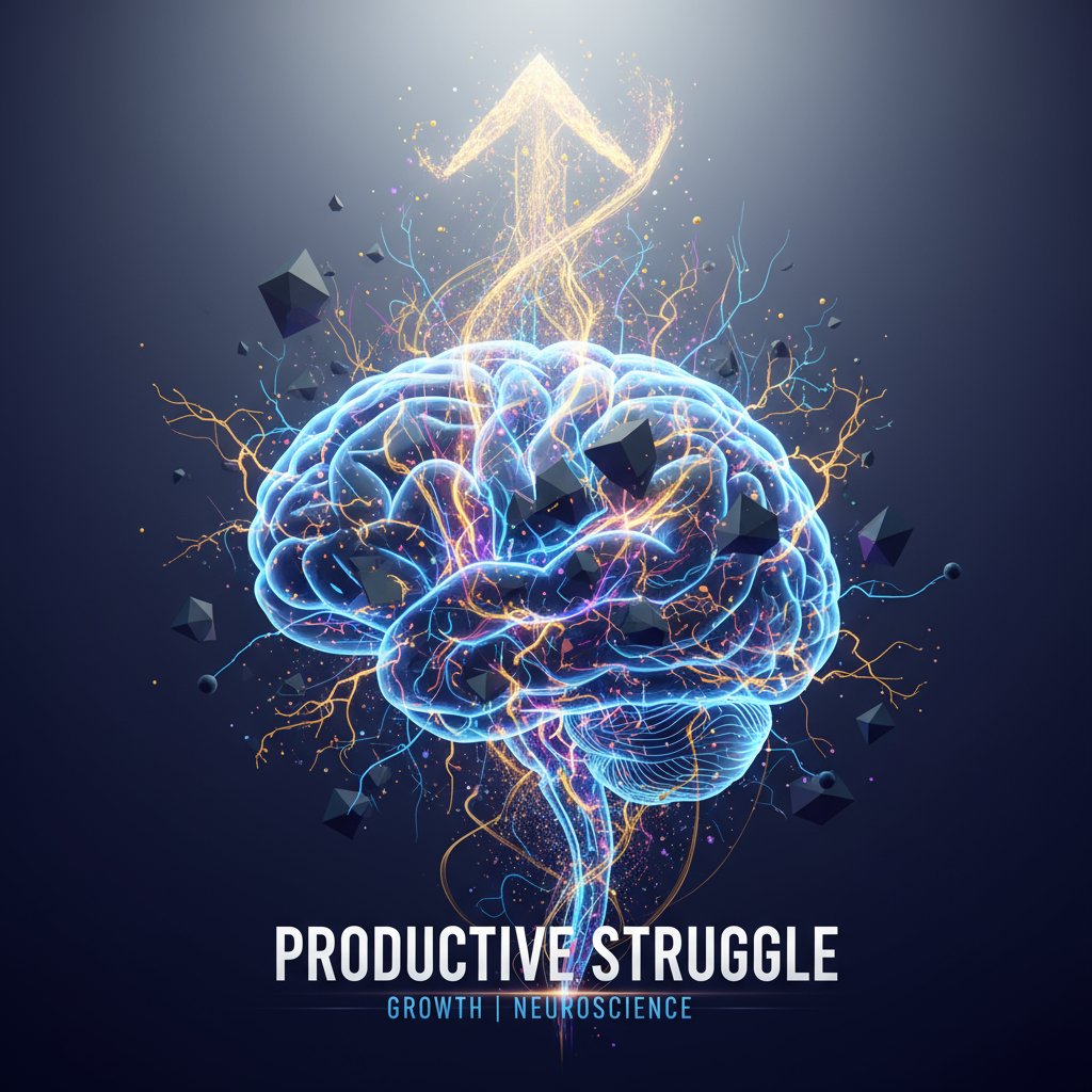 ccfilm1's tweet image. Neuroscience: Learning&apos;s key is &quot;Productive Struggle.&quot; Overcoming difficulties builds stronger neural connections. Skipping answers deprives the brain of vital exercise. It seems efficient, but sets the stage for &quot;incomprehension.&quot; #ScienceOfLearning #KnowledgeMastery