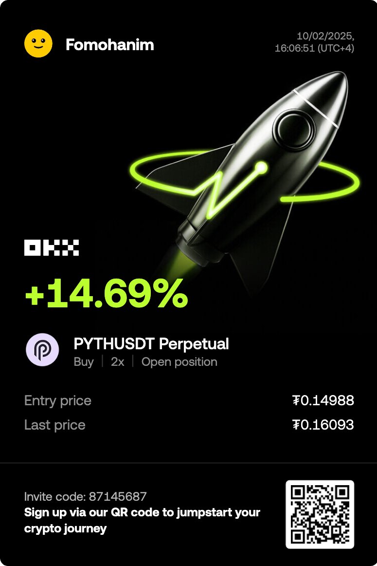 fomohanim's tweet image. Selamlar 🌸
Pozisyonum %7 kârda. Bi' parça kâr aldım entry stop olarak takip edeceğim.
Yatırım tavsiyesi değildir 😊
#PYTH $PYTH