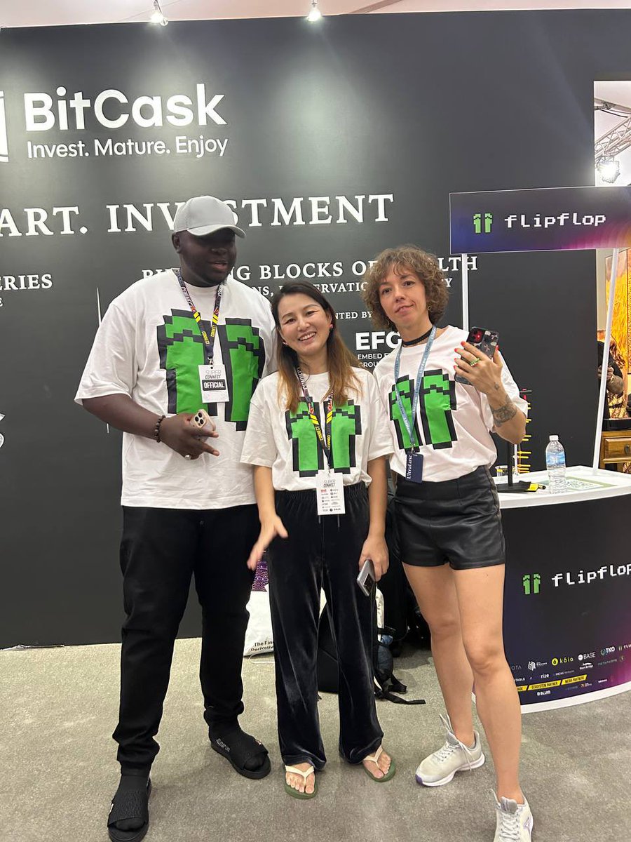 Babswale01's tweet photo. Flipflop teams is live at #TOKEN49 interacting with builders,creators and supporters globally.
While flipflop keeps gaining visibility and attracting investors and preparing the stage for the bigger things coming for flipflop,what are you doing with the information at your disposal!!!
Not too late to join flipflop,get early access and let’s shape the world together.
@flipfloplaunch @defitoki
#FFFP