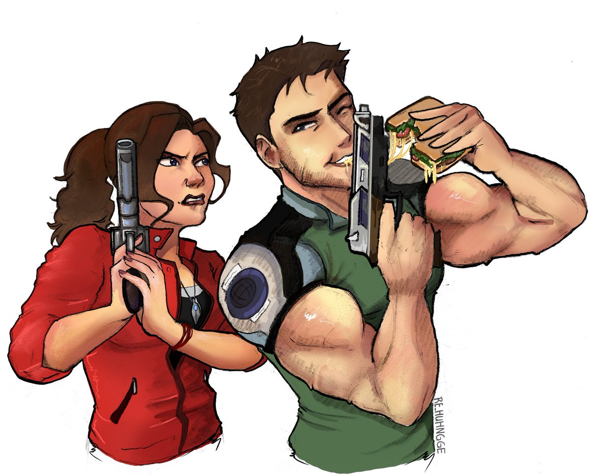 re_huhngge's tweet photo. Cosplayers ref:

Claire Redfield - veerily.cos (IG)
Chris Redfield - weberwolf_cos (IG)

Thank you so much gamescom cosplayers!

Had so much fun drawing you guys, keep going~ (^.^)

#gamescom2025 #claireredfield #chrisredfield #redfieldsiblings  #residenceofevil  #ResidentEvil https://t.co/k7xcQs3MhI
