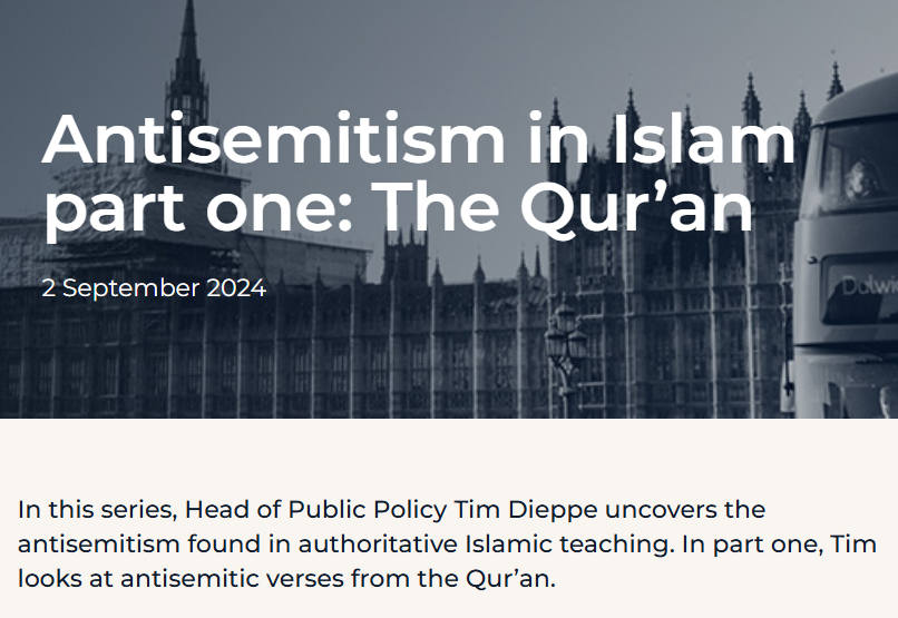 Awful events in Manchester on Yom Kippur.
The man is believed to have been carrying explosives. I am grateful there was no explosion.
I have explained before that Islamic teaching is antisemitic. Hence attacks targeting Jews.