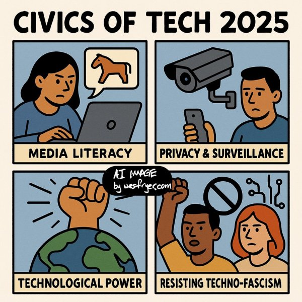 Zpráva o konferenci sdružení Civics of Technology, která se věnovala podpoře komunitního odporu vůči systémům umělé inteligence, očima našeho známého inspirátora Wesleyho Fryera.
spomocnik.rvp.cz/clanek/24244/T…