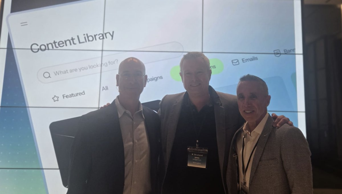 Congratulations to the Structured team on the re-brand and a fantastic event in #NYC this week.

Great to be partnering with the team - looking forward to what's ahead together.