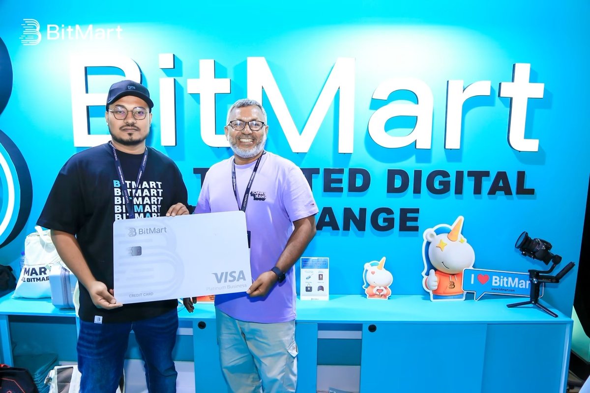 StrikeLabsNewsX's tweet image. 📍 Live from #TOKEN2049    in Singapore! BitMart Card are on fire 🔥

Visit the #BitMart booth &amp;amp; explore the #BitMartCard 💳

Trade, Spend, Earn — All in one card!

#BitMart #Crypto #Web3 #Blockchain #TOKEN2049Singapore