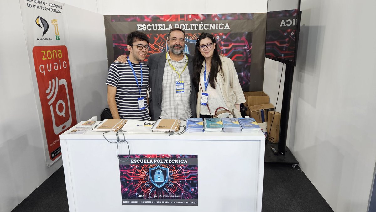 EPCC_Unex's tweet image. 💥 Comienza Potencial Digital en IFEBA-Badajoz: el Congreso Extremeño de Transformación Digital, IA, Ciberseguridad y Robótica. La EPCC @infouex, presente en esta cita imprescindible.
Ven a visitarnos 😊