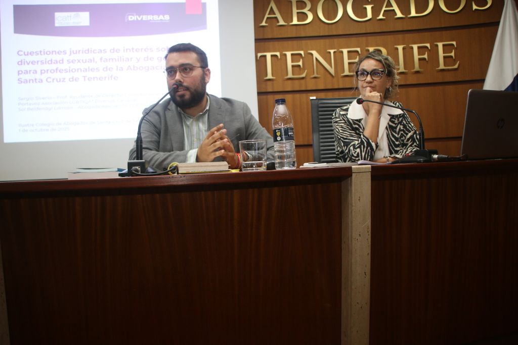 ICATF's tweet photo. 🌈 Ayer celebramos en el #ICATF la jornada “Cuestiones Jurídicas de Interés sobre Diversidad Sexual, Familiar y de Género”.
Presentada por nuestra secretaria @estherabogada y con ponencias de Sergio Luis Siverio y Sol Beidenägl.
#FormaciónICATF #Igualdad #Justicia https://t.co/q5k4zDEfkM
