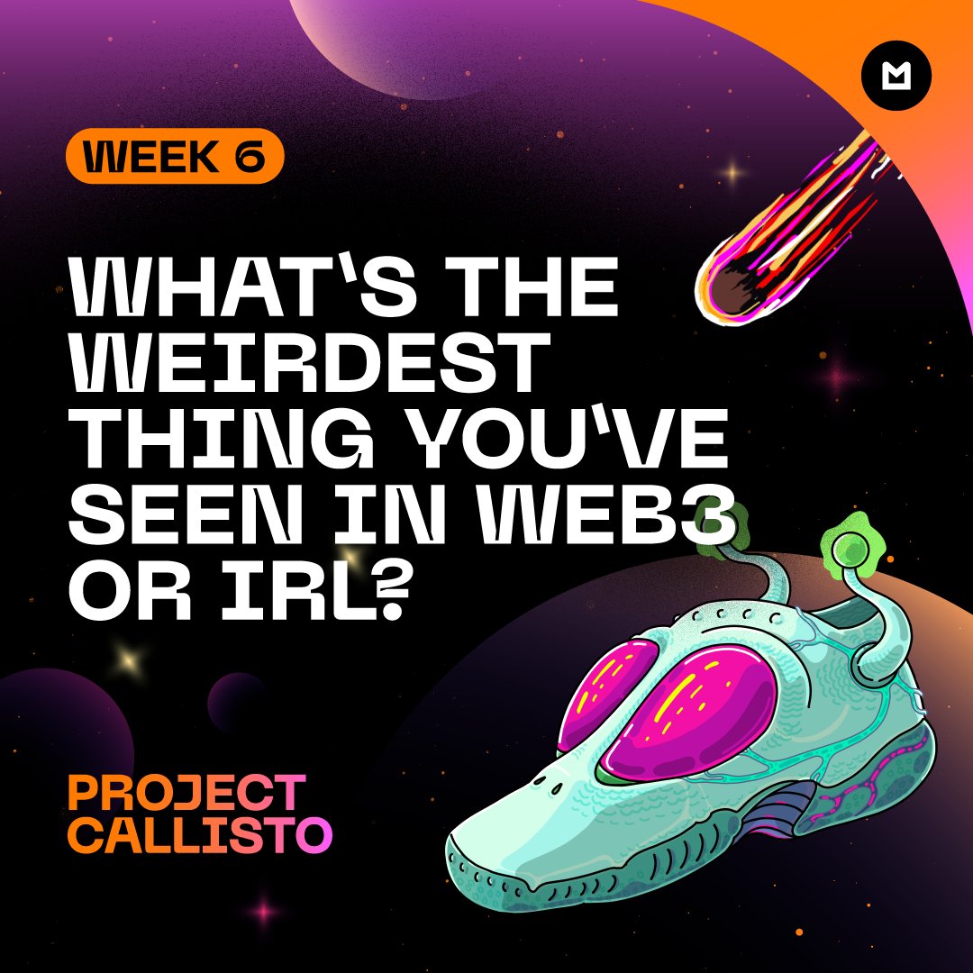 👽 What’s the Weirdest Thing You’ve Seen?

Not all aliens arrive in flying saucers. Sometimes the strangest things are already around us.

Tell us:
🌀 What’s the weirdest thing you’ve seen - Web3 or IRL?
A meme project? A weird flex? A chaotic moment that made you pause?

We’re