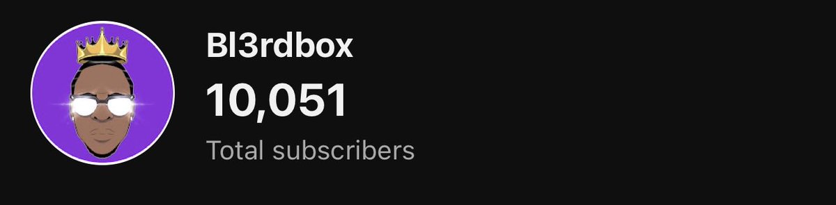 bl3rdbox's tweet image. Aye we did it, 10K! Thank you for every view, like, lurk, and comment. This has been a dope journey so far. Thank you again!