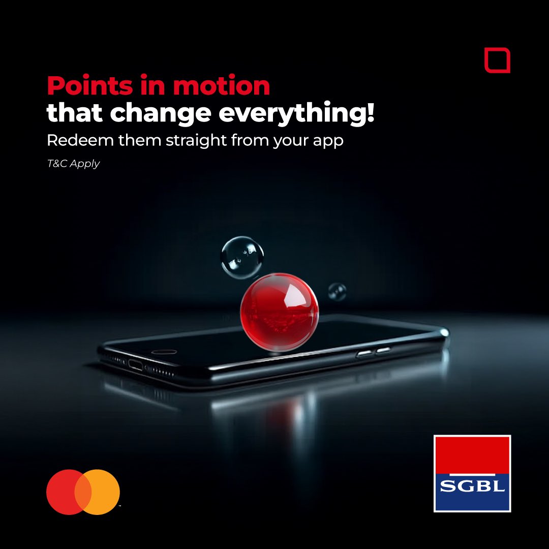 Points in motion that change everything!

Redeem them straight from your app.

T&amp;C apply sgbl.com/wssgbl/SGBLPoi…

#SGBL #SGBLPoints #PointsInMotion #mastercard #mea