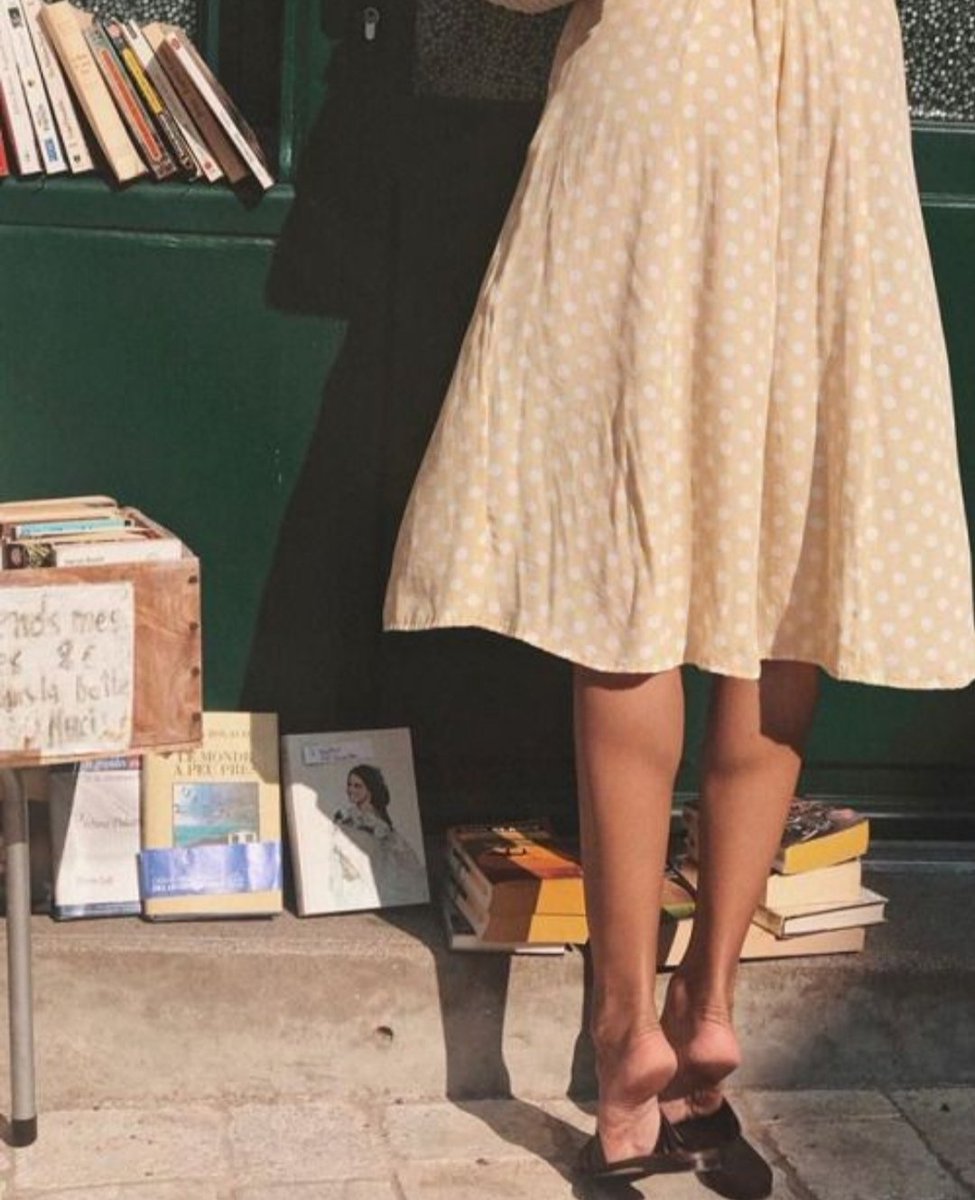This is her emotional support pile of unread books...