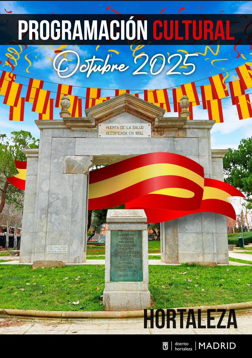 Os prometemos que este cartel es real, que lo ha diseñado alguien del Ayuntamiento de Madrid y que se ha hecho en pleno 2025, aunque parezca de 1939