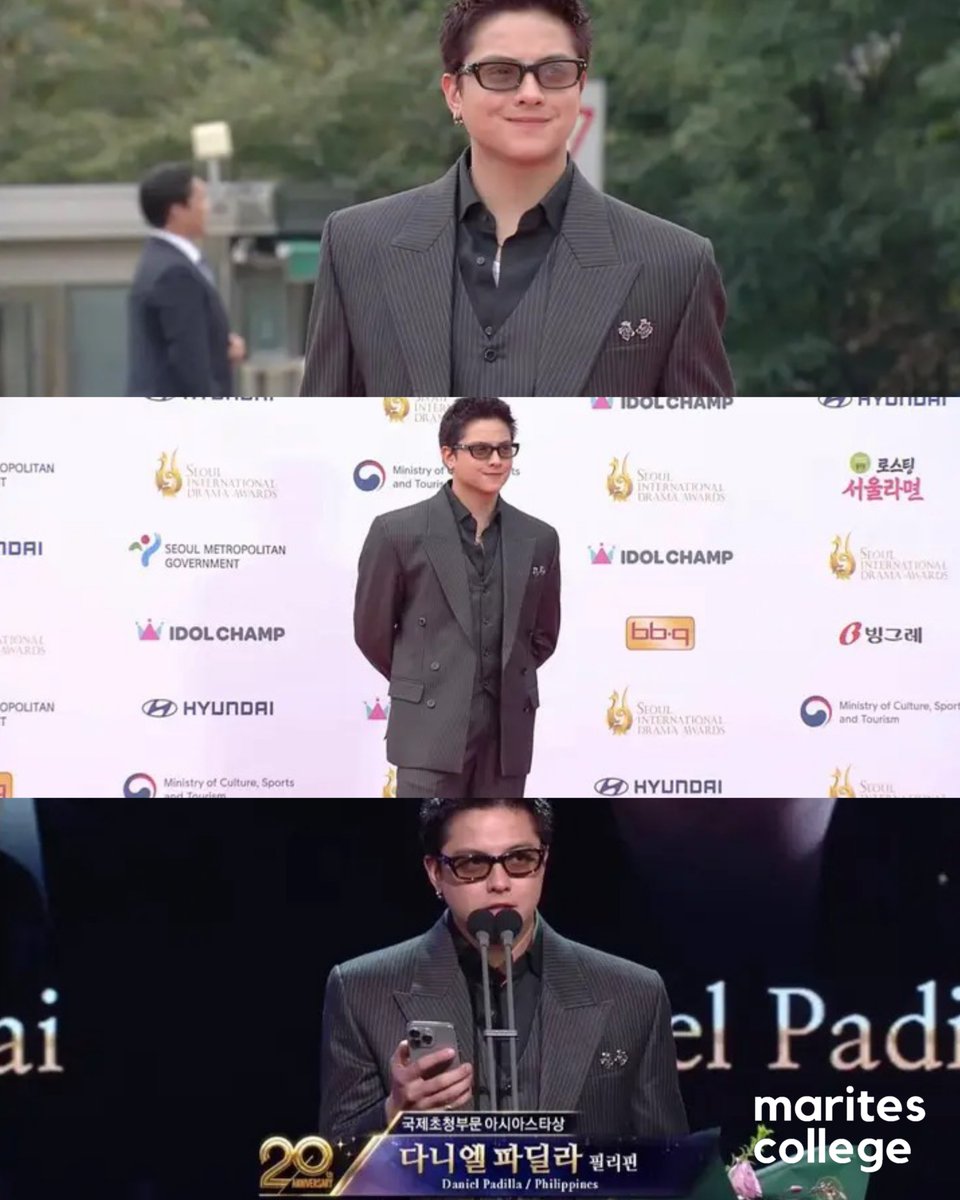 holaphofficial's tweet photo. LOOK: Daniel Padilla, personal na tinanggap ang Outstanding Asian Star award sa Seoul International Drama Awards 2025. https://t.co/zODd6eiuWx