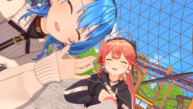 遊園地デートのイメージ捗りすぎる... ありがとうございます #miComet新衣装お披露目