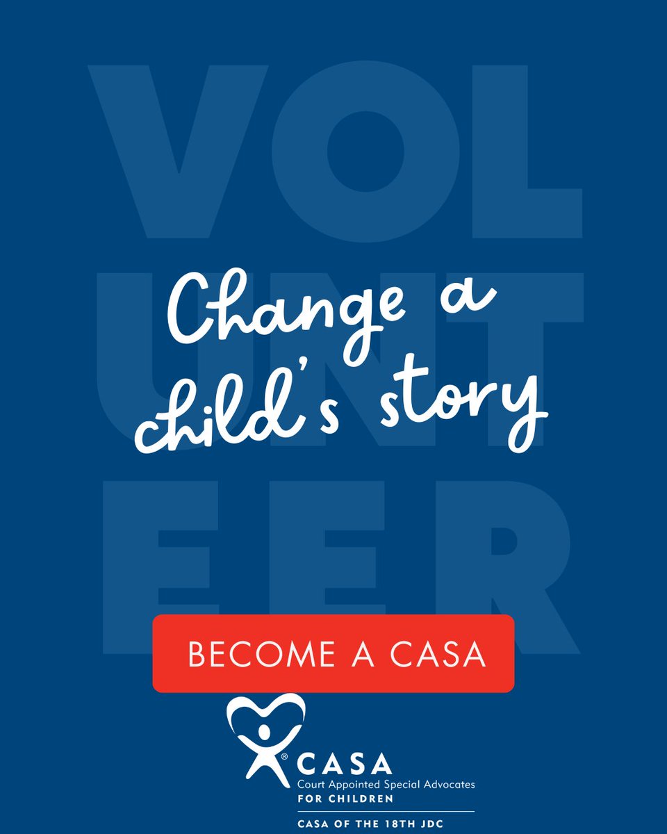Every child in foster care deserves a voice - someone to stand beside them, ensure their needs are met, and help guide them toward a brighter future. CASA volunteers provide that advocacy every day. 🌟 Discover how CASA volunteers make a difference at casa18jdc.org/volunteer.