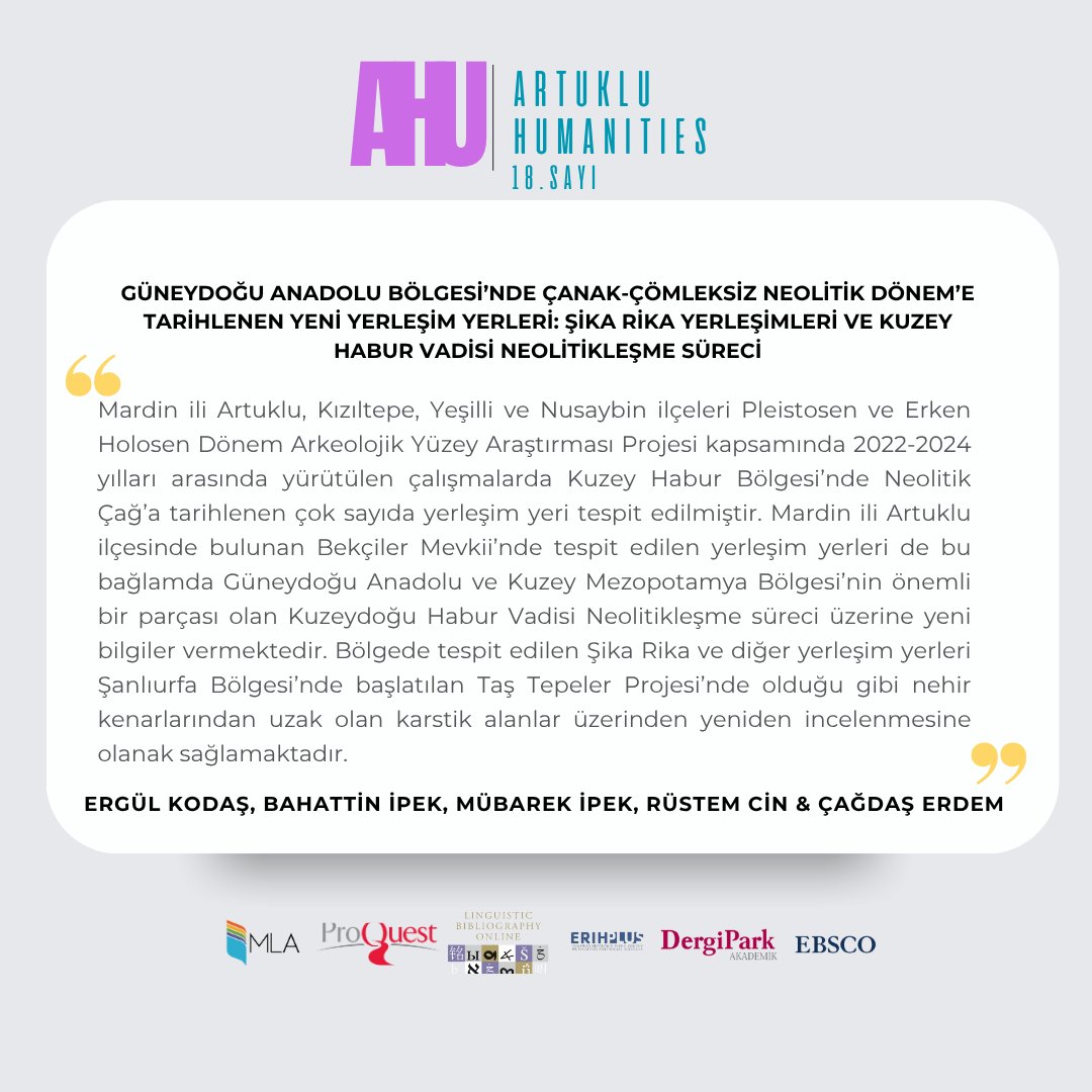 Artuklu Humanities tweet media