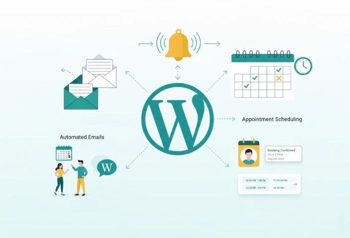 WPBookify's tweet photo. Stop losing money and missed follow-ups💸 Your default booking emails aren't cutting it.

Check the 10 BEST Email Automation #WordPress Plugins (like #FluentCRM &amp; #MailPoet). 

From reminders to drip campaigns, they’ll save time &amp; boost profits.

Read now: https://t.co/FUdMizG1Qc https://t.co/Rp8VliFgnW
