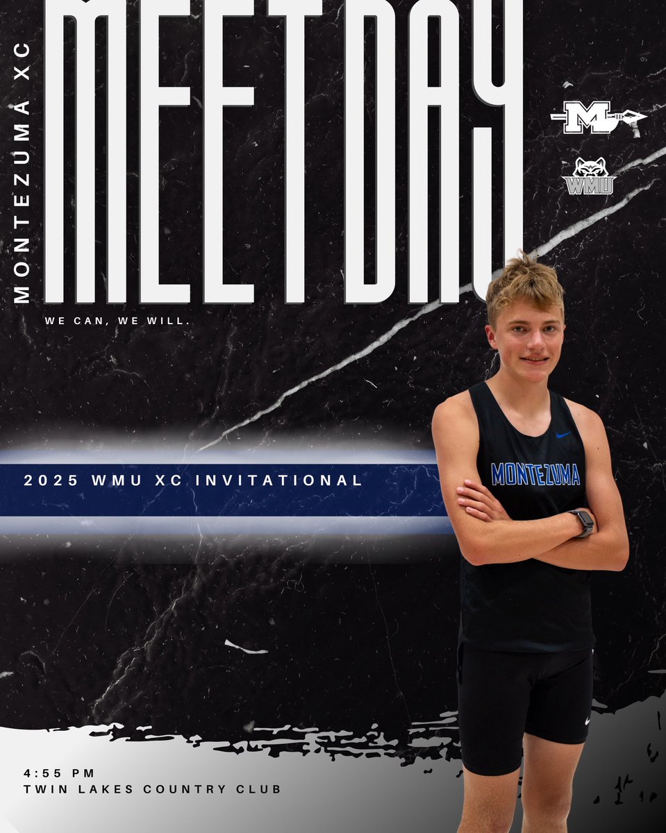 MEET DAY

2025 WMU XC Invitational
📍 Twin Lakes Golf Course, Winfield 
⏰ 4:55
🆚 9 teams (6 1A)