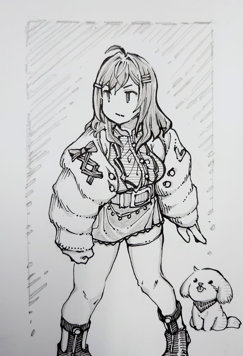 かわいい女の子を描きました。
ジョブ『限界メ師』
#ririkart 