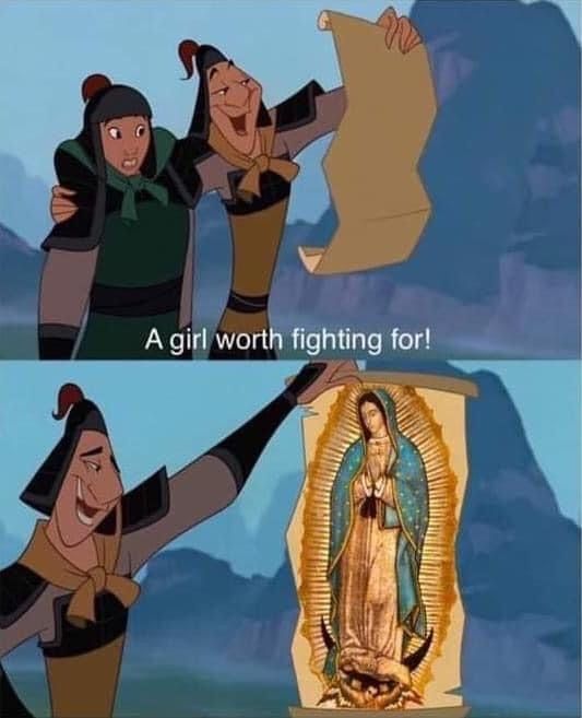 Our Lady is worthy fighting for 🤩