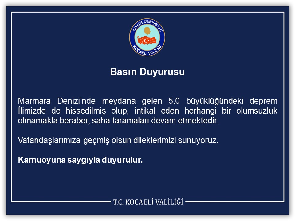 Basın Duyurusu
<a href="/TC_icisleri/">T.C. İçişleri Bakanlığı</a> 
<a href="/AFADBaskanlik/">AFAD</a> 
<a href="/afadkocaeli/">AFAD Kocaeli</a> 
⬇️
kocaeli.gov.tr/basin-duyurusu…