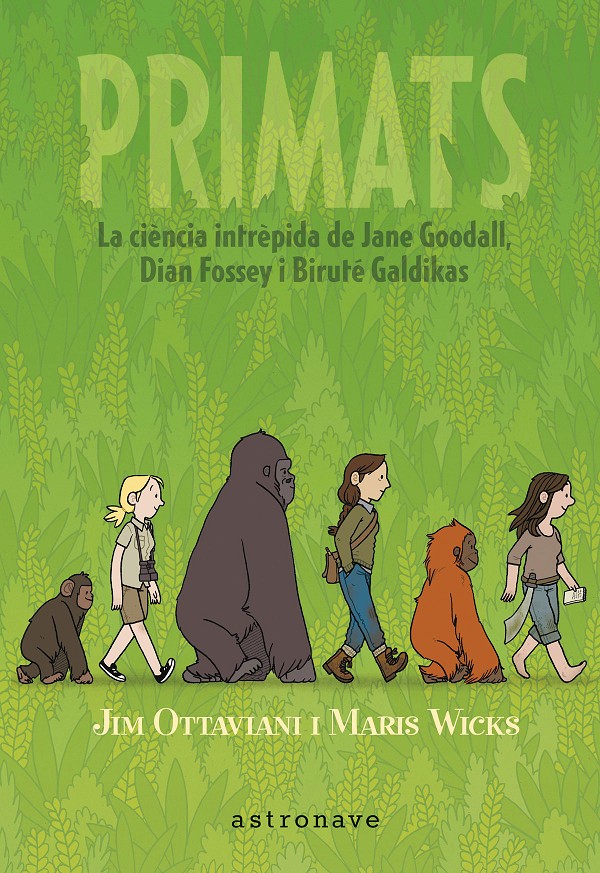 Amb motiu de la mort de la primatòloga Jane Goodall, una de les més grans expertes en ximpanzés, recomanem un dels còmics que parlen d'ella i de les dues altres primatòlogues de la nostra història, la Dian Fossey i Biruté Galdikas. 

#Primats, de Jim Ottaviani i Maris Wicks