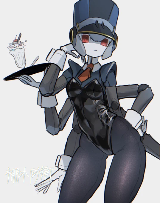 多腕清掃ロボット、ニナちゃんです(再掲) 感情があまり顔に出ないタイプなのでどんな時でもほぼ真顔