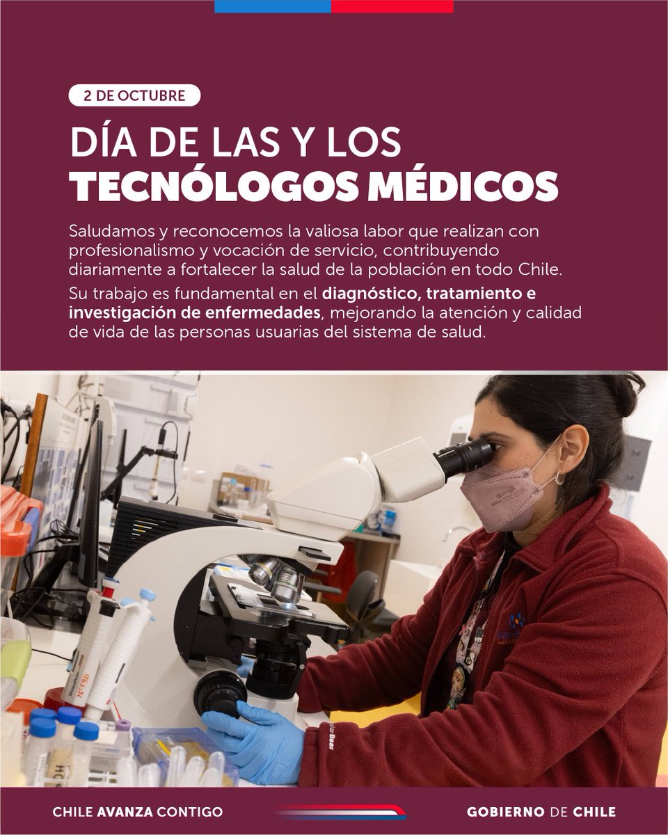 👩‍⚕️👨‍⚕️ Hoy conmemoramos el Día del Técnico en Medicina (TECMED), profesionales clave en la atención y cuidado de la salud 💙. 

Su compromiso y vocación hacen posible diagnósticos oportunos y tratamientos seguros. ¡Gracias por su entrega diaria! 🙌✨