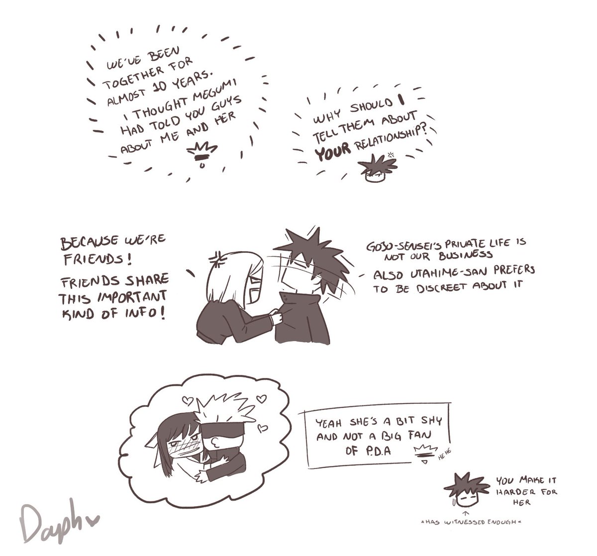 nejisunflower's tweet image. "Gojo-sensei and Utahime-sensei?!" 🤯 #五歌 #gojohime #satohime ❤️🩵