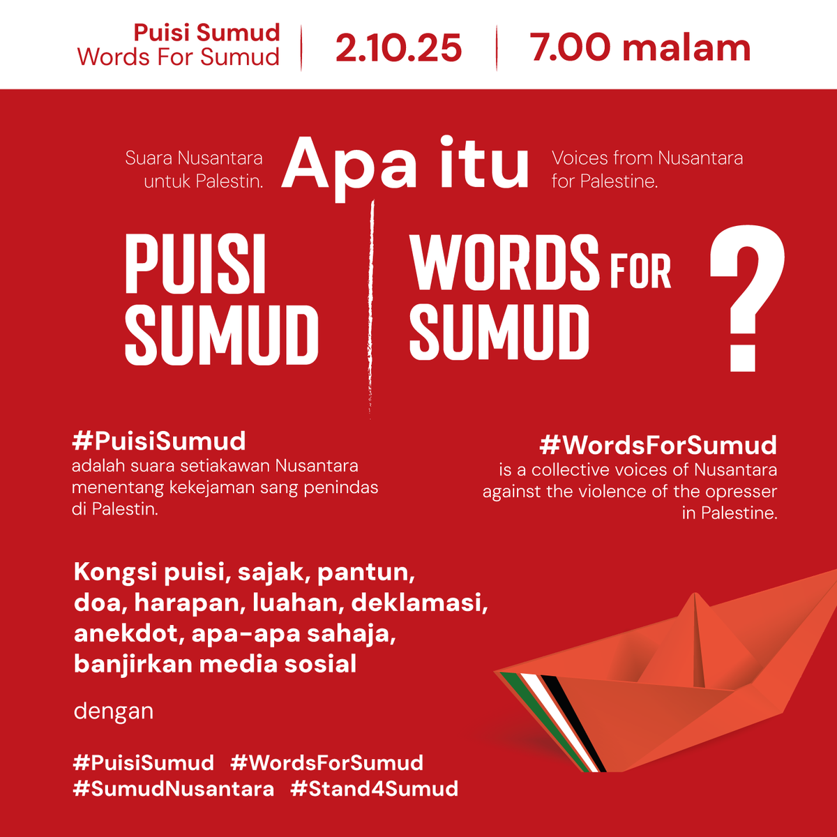 rasydanfitri's tweet photo. Muatnaik apa saja, kata-kata, sokongan, kekecewaan, harapan. Gunakam templat kosong di bawah kekait ini
#PuisiSumud #WordsforSumud #SumudNusantara #Stand4Sumud https://t.co/glQImxkagr