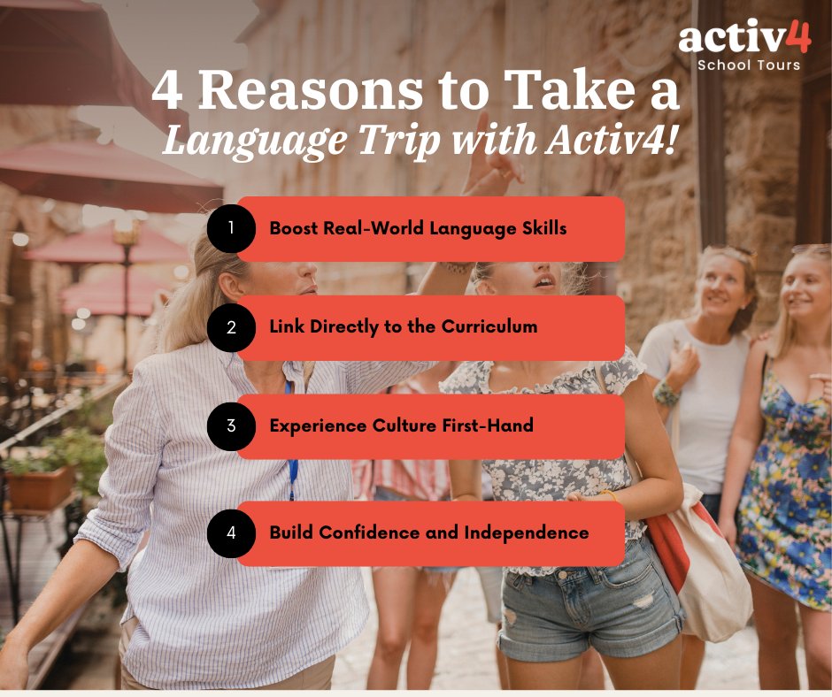 From ordering lunch in a café to chatting with locals, language trips turn lessons into real experiences.
Here are 4 reasons why students come back more confident than ever 👉 #SchoolTrips #french #Spanish #MFL