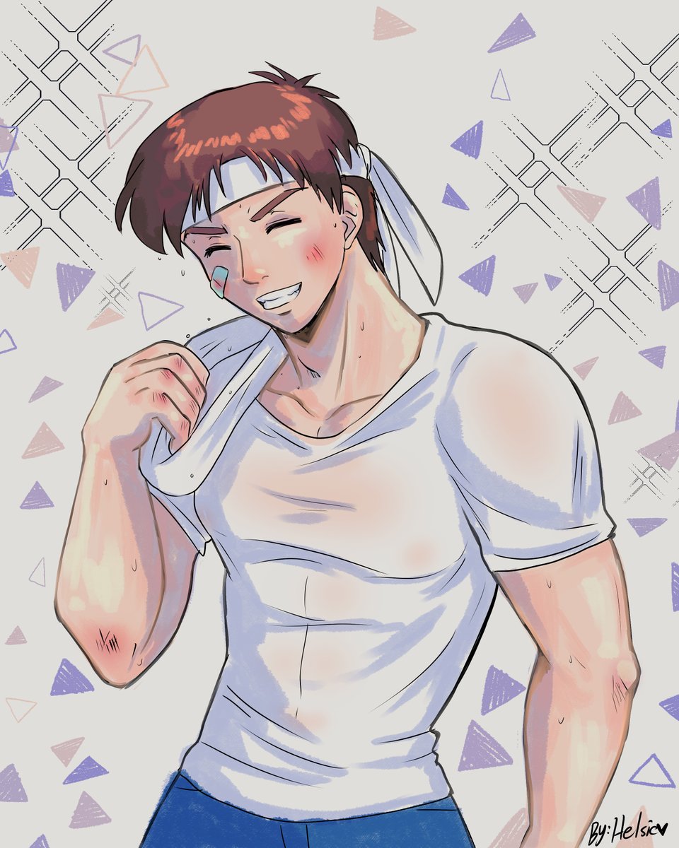 helsic's tweet image. #KOFtober Day 2: Favorite KOF Character 
The best boy, Shingo!!!  I love his goofy move set that hits like a truck! His personality is awesome and he just overall such a comfort character~

#Shingoyabuki