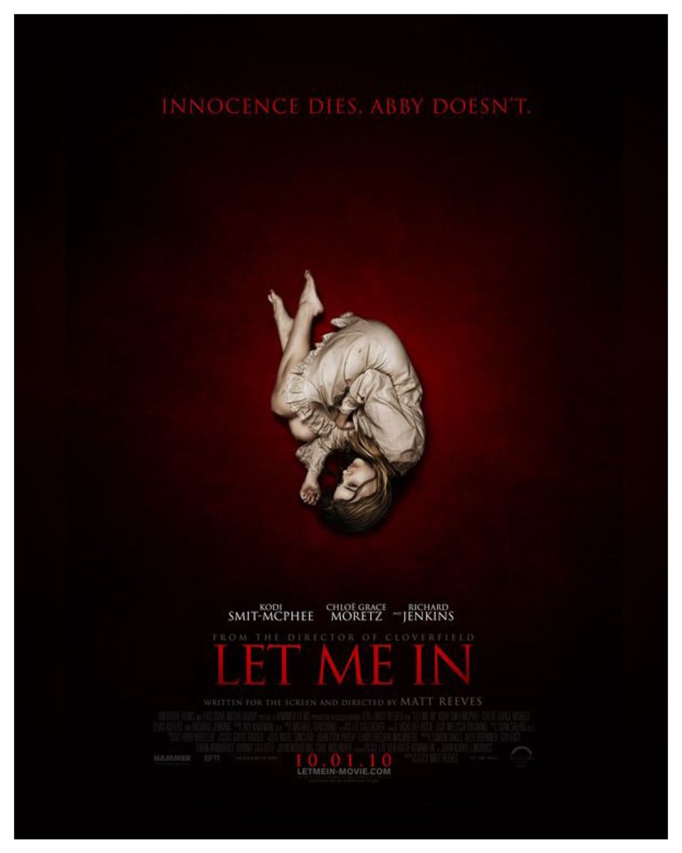 WreckLeaguePod's tweet photo. 15 Years #LetMeIn Starring: #KodiSmitMcPhee #ChloëGraceMoretz #RichardJenkins #CaraBuono #EliasKoteas #SashaBarrese #DylanMinnette #RitchieCoster #JimmyJaxPinchak Directed By: #MattReeves
#WreckLeaguePodcast https://t.co/qCqpImmjfw