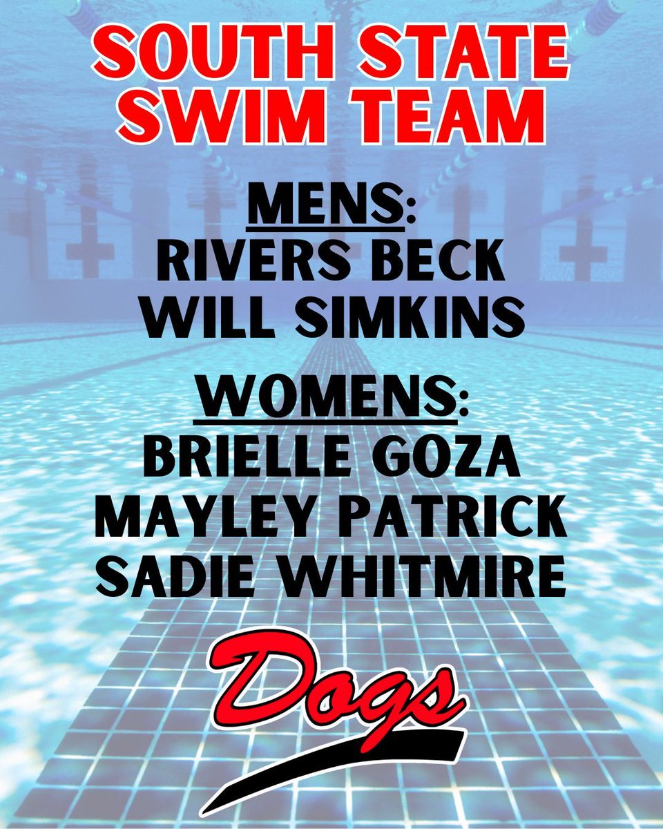 🌊 Congratulations to these BMS Swim Team members for making the South State Swim Team! Good luck as you compete on Saturday! 🐾  🏊