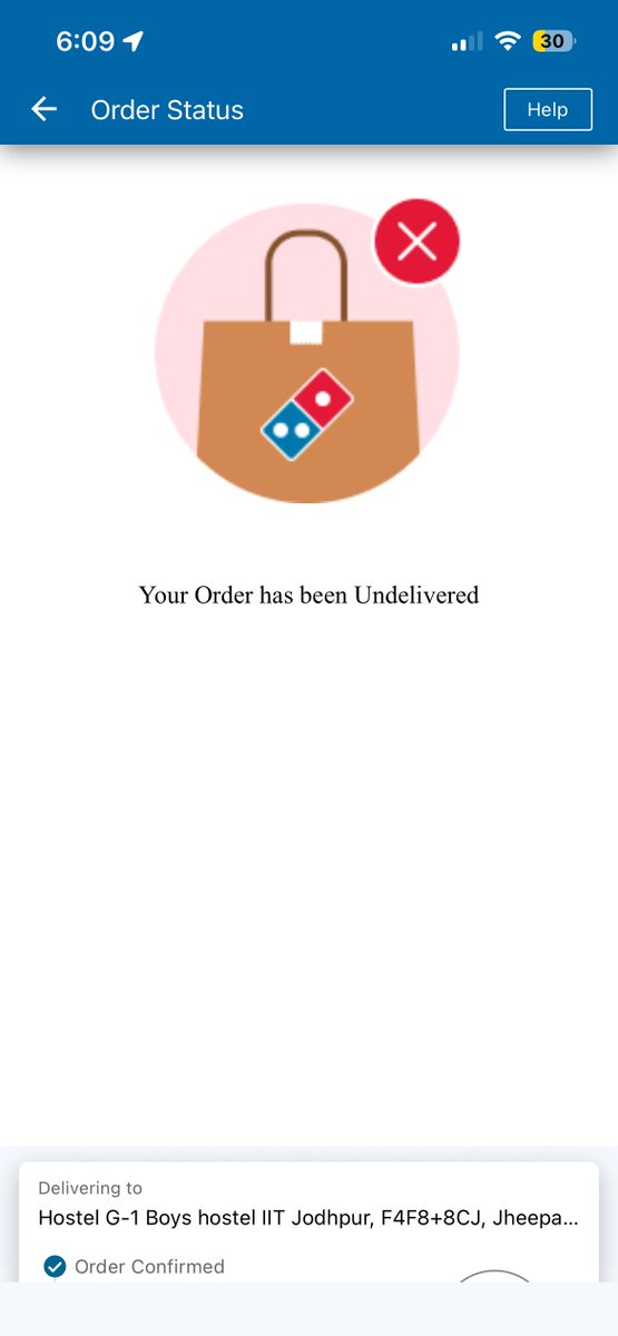 Siddharth_2931's tweet photo. @dominos_india @dominos Very disappointed with your service, order from dominos 2 hrs before and still waiting for my order. Neither in app support is working nor the store is picking up the calls. No cancellation, no refund. I need solution and refund for my order. https://t.co/TdqqtMvNzY