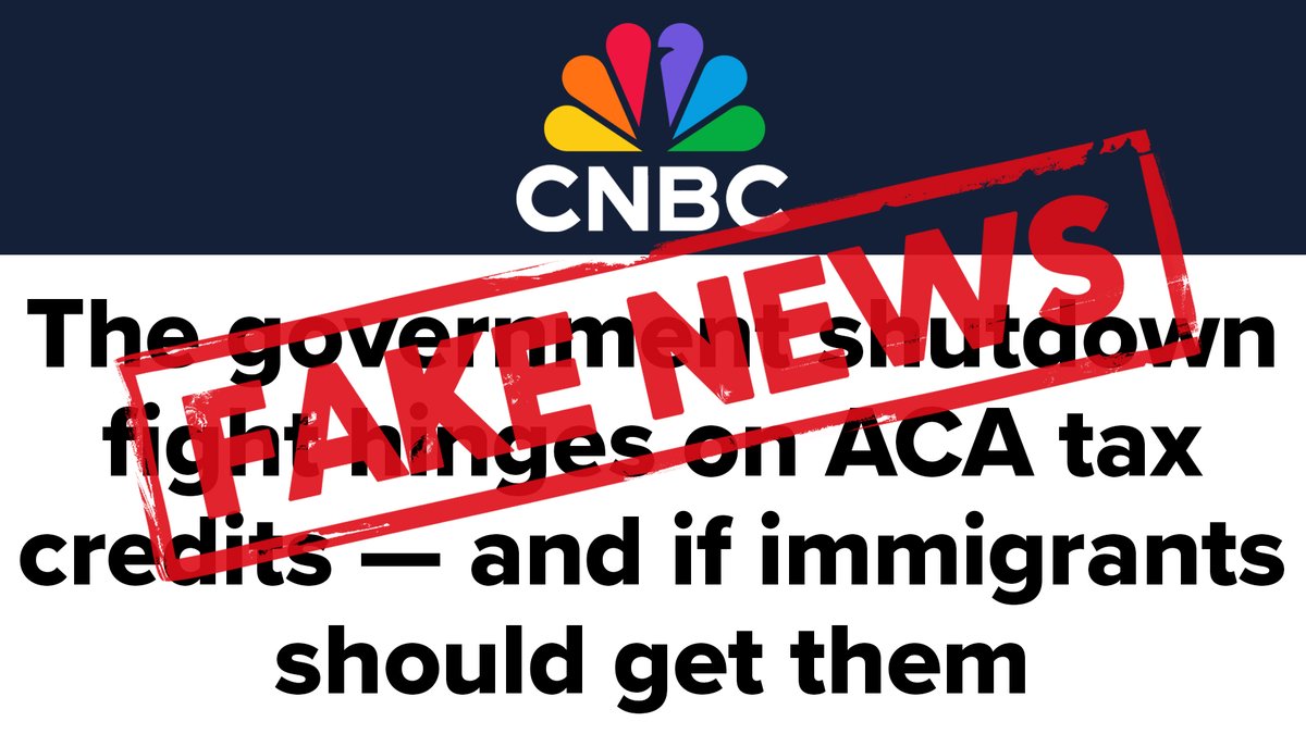 RapidResponse47's tweet image. Wrong, @CNBC.

Democrats shut down the government because they want to give free health care to ILLEGAL immigrants and other NON-CITIZENS who Biden ferried into our country with his fake &quot;parole&quot; scheme.
