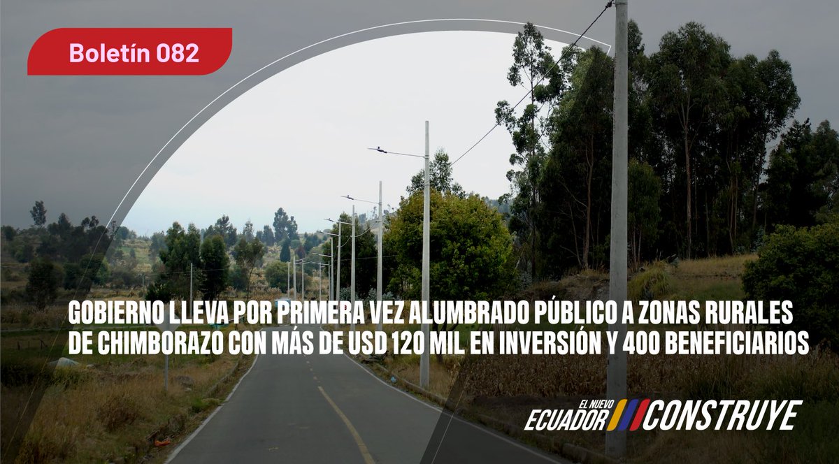📍¡BUENAS NOTICIAS!

En Riobamba, se ejecutaron dos proyectos eléctricos que llevan por primera vez alumbrado público a las comunidades rurales de Shobol y San Francisco de Cunuhuachay, en beneficio de mas de 400 habitantes.

Más en: acortar.link/WdMMxd

#ElNuevoEcuador