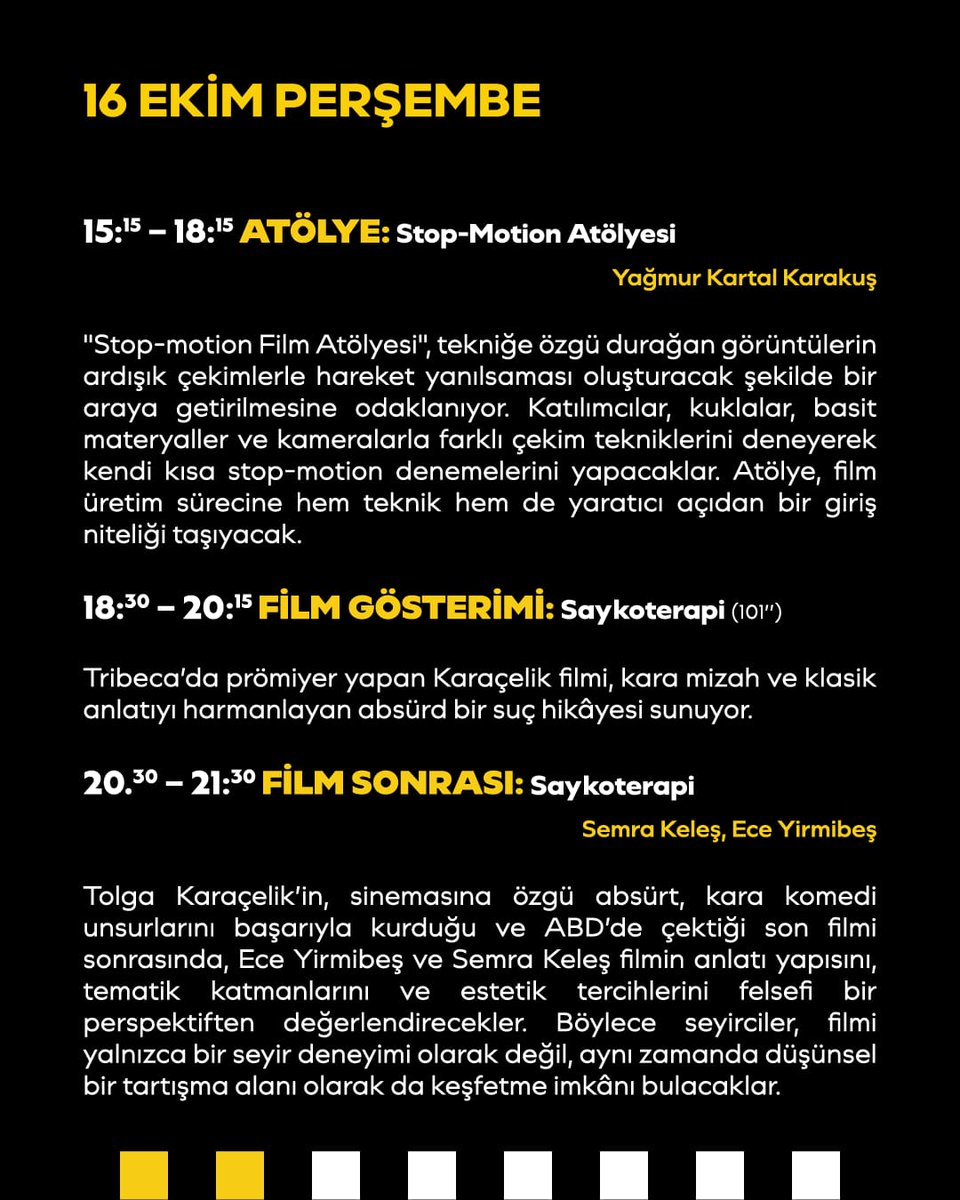 "Sıfır Kenti" filmine yer ayırtmak isteyen misafirlerimiz için linkimiz
biletinial.com/tr-tr/sinema/s…
"Saykoterapi" filmine yer ayırtmak isteyen misafirlerimiz için linkimiz 
biletinial.com/tr-tr/sinema/s…