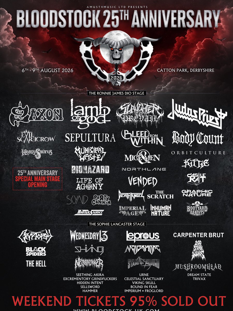 So stoked for this festival!!!! <a href="/BLOODSTOCKFEST/">bloodstockfest</a> 2026!!!! <a href="/BodyCountBand/">BODY COUNT</a> in the house!
 🎟️ bloodstock.seetickets.com/event/bloodsto…