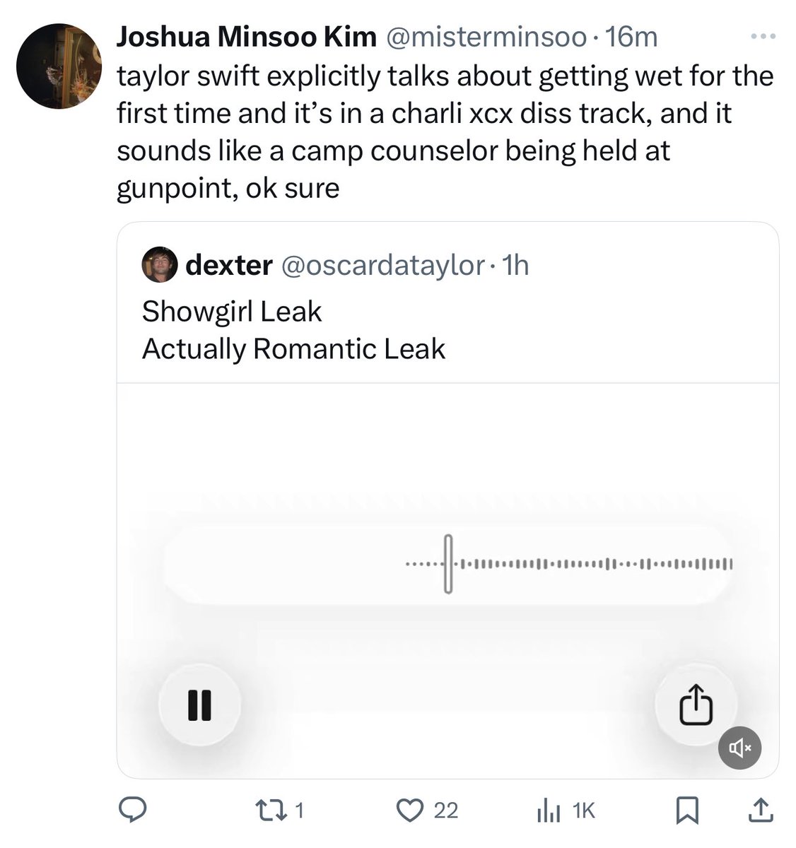 TheLifeofZANA's tweet photo. Why is there a Pitchfork writer listening to #TSTheLifeofaShowgirl leaks???? https://t.co/teZi78doFA
