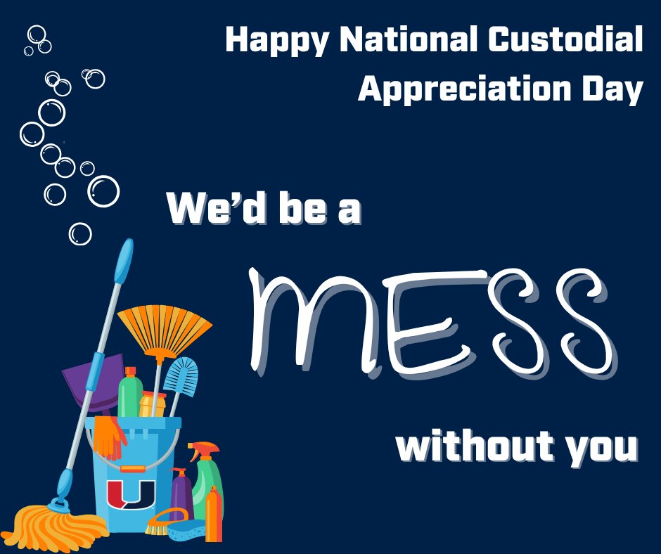Today we celebrate the dedication and professionalism of our Custodial Teams on National Custodial Appreciation Day. Please join us in giving our Custodians a HUGE shout out! Our buildings are most definitely better #becauseofU!