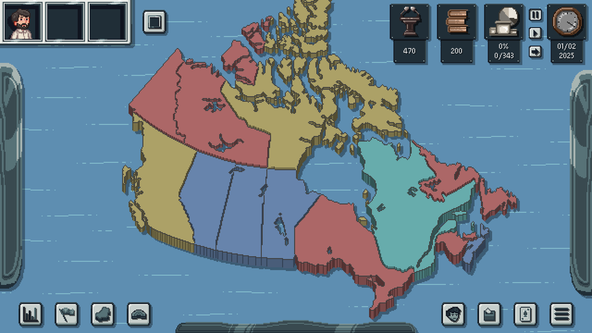 uchgames's tweet photo. “Vox Populi: Canada 2025”, about Canadian politics, is finally available on Steam! 🇨🇦 #indiegame #Canada #Québec https://t.co/nlLmEUEeR8