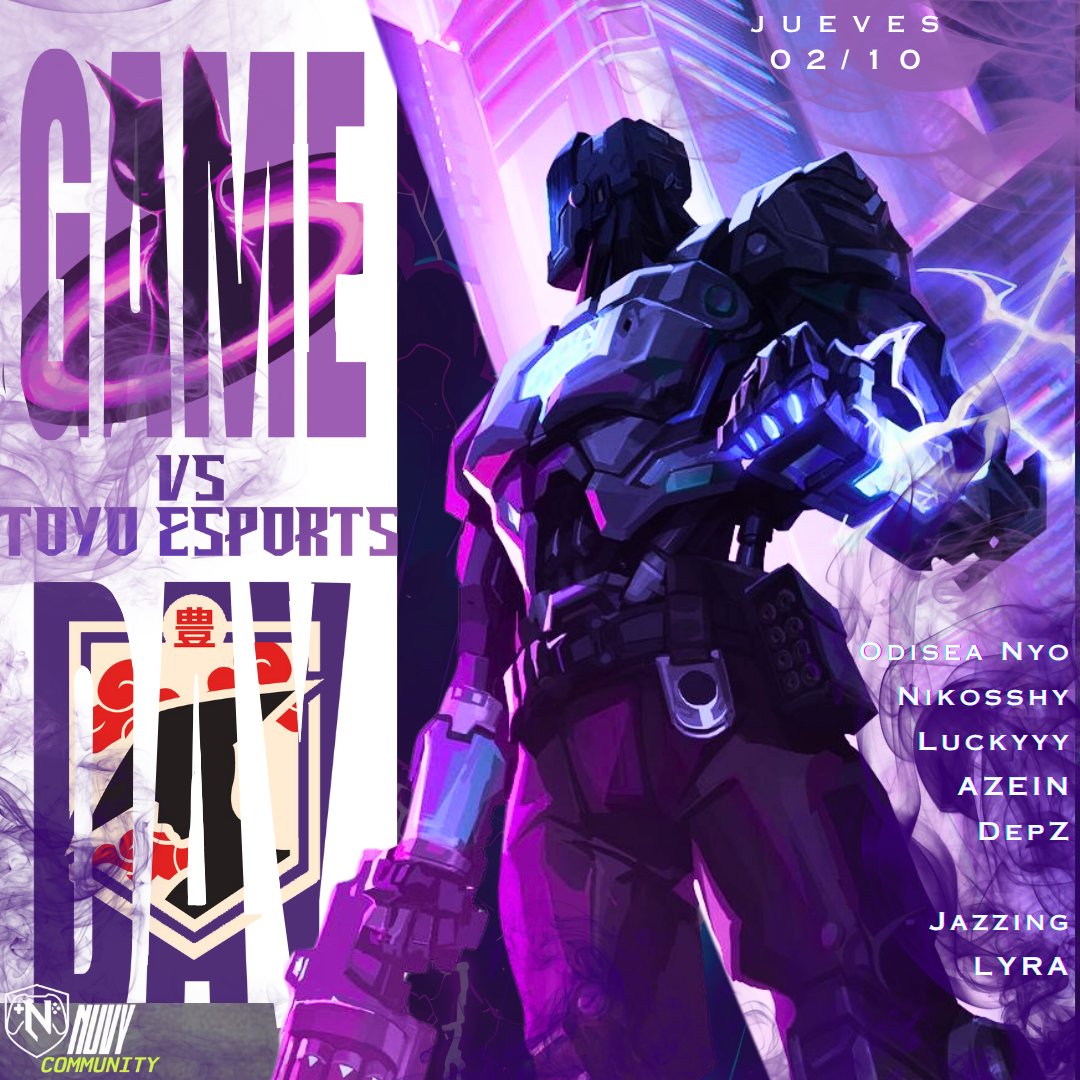 Este partido marca el debut oficial de <a href="/joac0martinez4/">F/A DepZ 幸</a>  con Nekomatapara (Capaz que hoy se quita el F/A) y estamos para demostrar en lo que venimos trabajando. 
Nos enfrentamos vs <a href="/ToyoEsports/">TOYO</a>
En la liga de <a href="/nuvy_community/">Nuvy Community</a>
🕙22:00 CL
📺Transmisión en vivo: twitch.tv/nuvycommunity