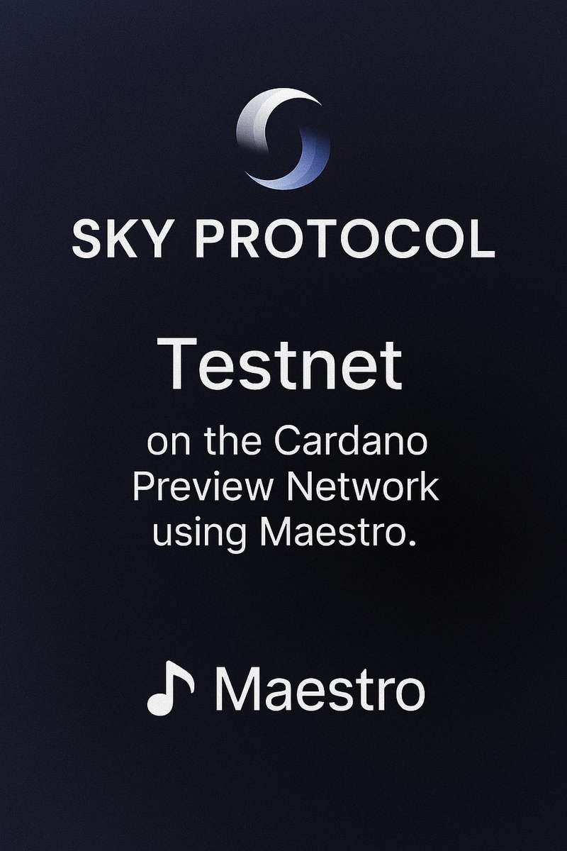 Sky Protocol - Data Availability L2 on Cardano tweet media