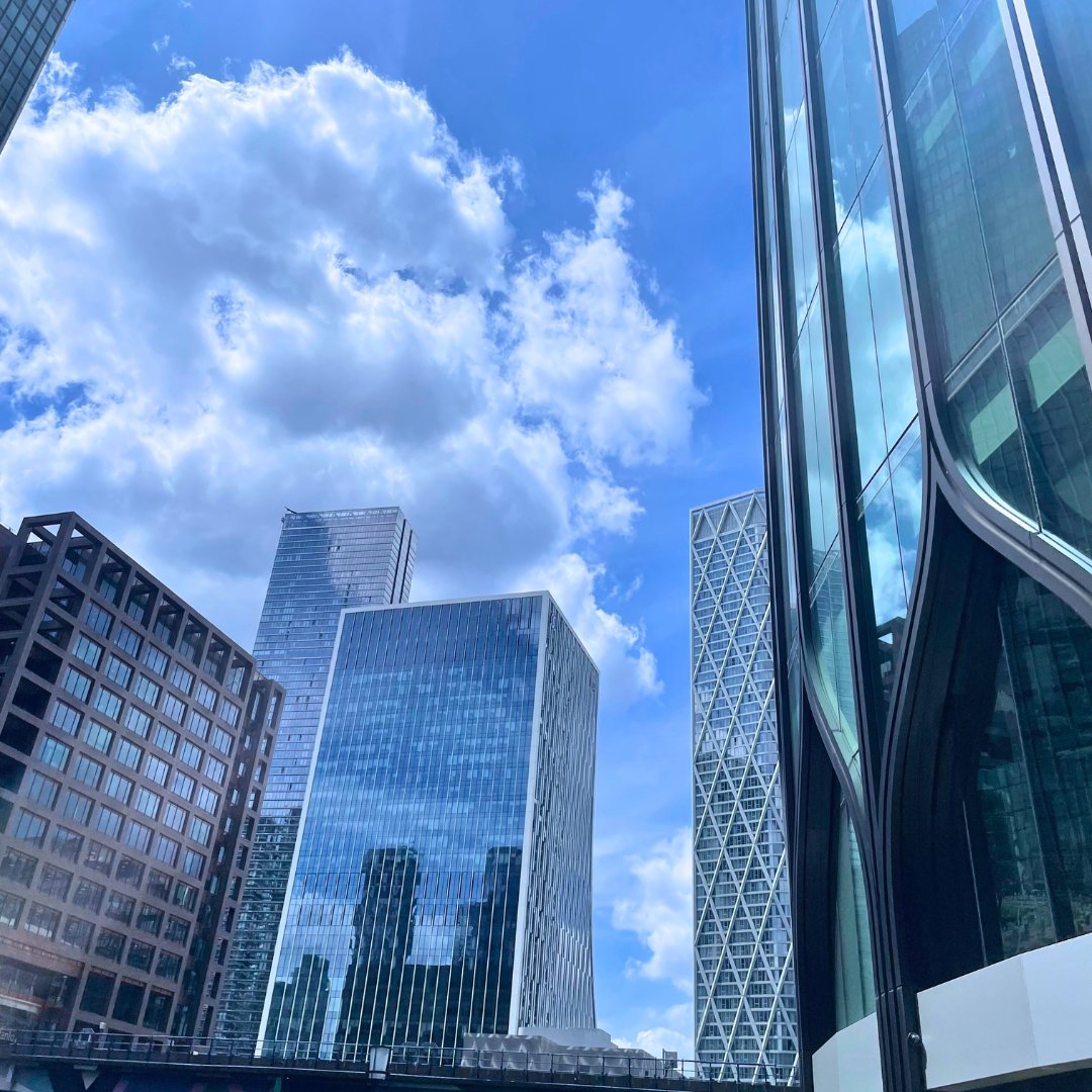 Embracing the modern skyline of Canary Wharf 🏙️️ Excited for the potential of new work opportunities ahead! #SkylineViews #WorkOpportunities #CityLife #Engineering #London #Canarywharf #MandEengineering #buildingconsultants #engineeringconsultants #onsite #londonviews
