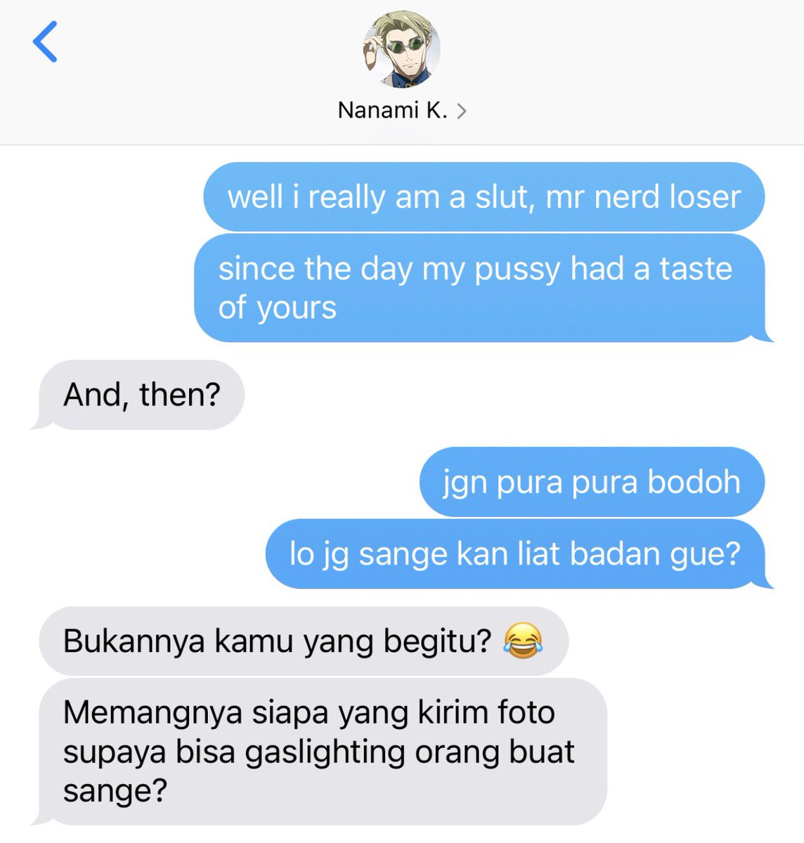 oclivers's tweet photo. nanami kento aka mr nerd loser joining the pic and the response trend 🔞

cw // DIRTY LANGUAGE https://t.co/vITT8LQmdQ