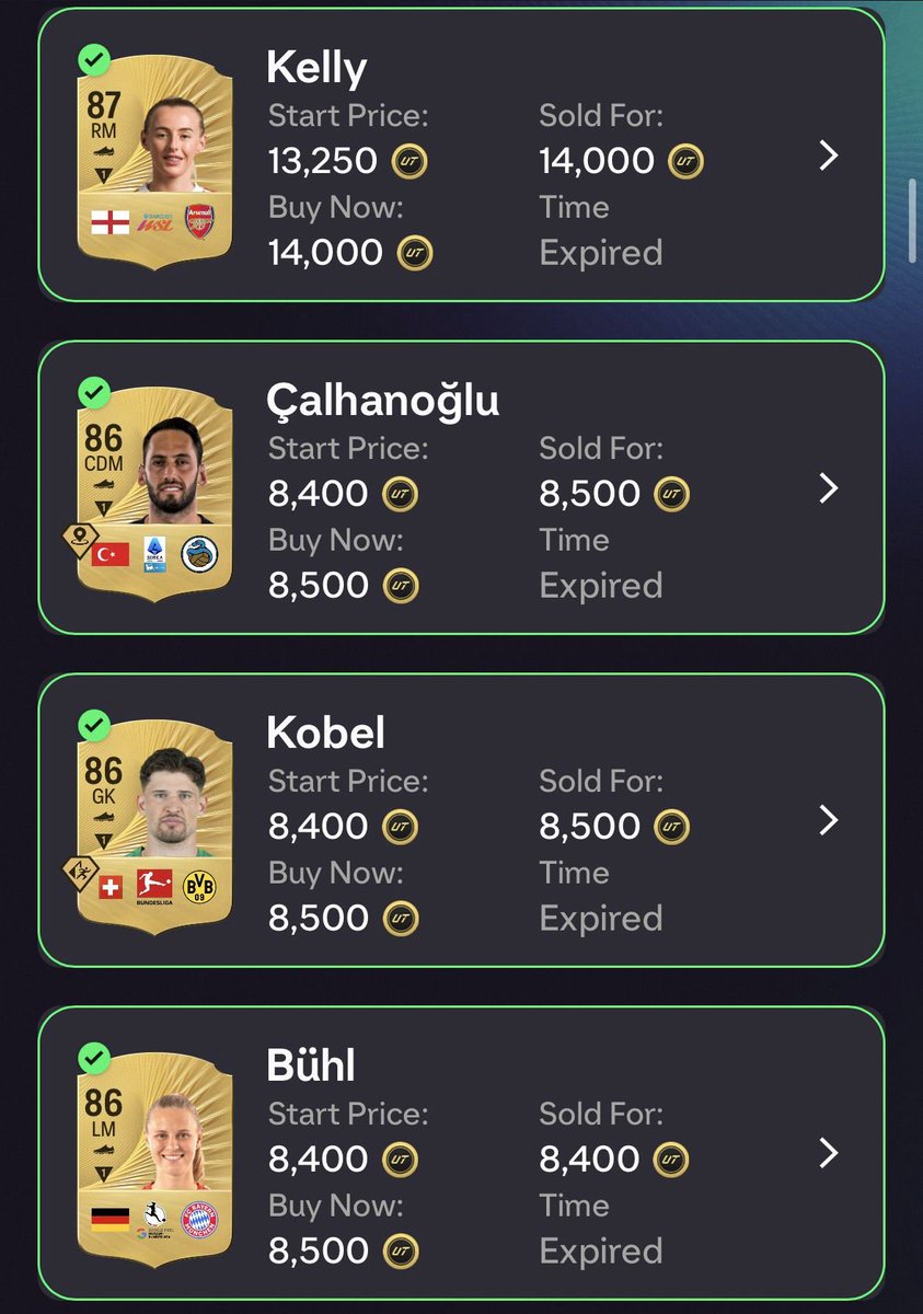 Hepsi ölü fiyata alındı 😍

Hem burada hem VIP'de çok güzel coins aldık :) 

Daha fazlası için VIP grubumuza katılabilirsiniz.

Başvuru için DM'den başvuru yapabilirsiniz.

Yakında alımlar kapatılıyor... 

#EAFC #EAFC26 #FC26