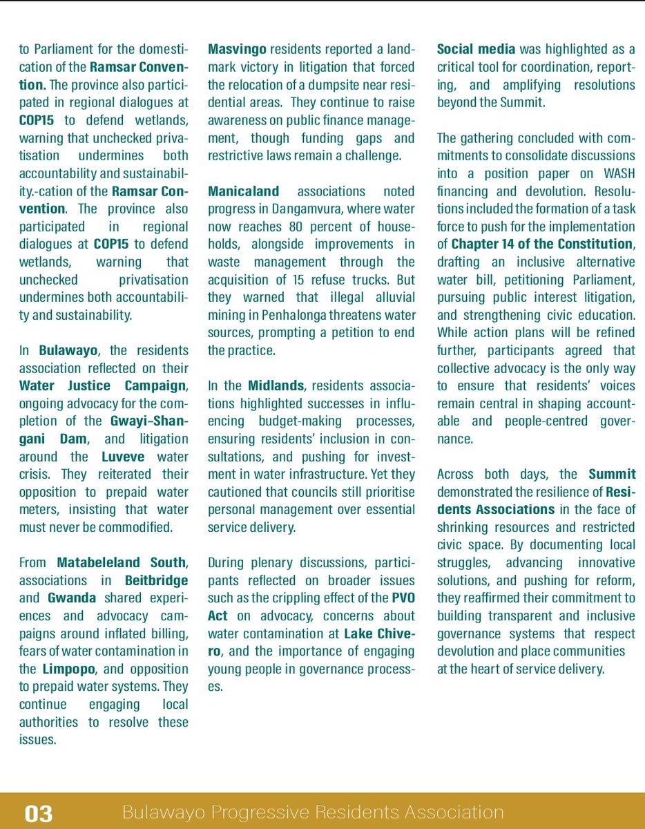 Bulawayo Progressive Residents Association (BPRA) tweet media