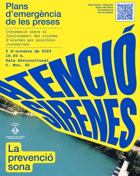 Cubellencs i cubellenques,  aquesta tarda <a href="/aigua_cat/">ACA</a> informa sobre les emergències al riu Foix en cas de riuada.